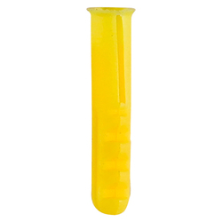 TIMco Yellow Plastic Plug - 25mm - 100 PCS - Box