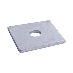 TIMco Square Plate Washer - BZP - M8 x 40 x 40 x 3 - 100 PCS - Box