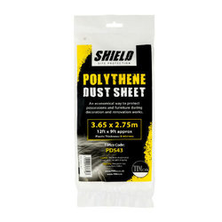 TIMco Shield Polythene Dust Sheet - 3.65m x 2.75m - 1 EA - Bag