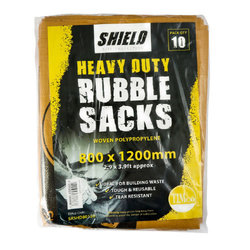 TIMco Shield Heavy Duty Rubble Sacks - 60 x 90cm - 10 PCS - Bag