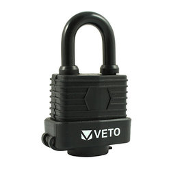 TIMco Veto Weatherproof Padlock - 40mm - 1 EA - Blister Pack