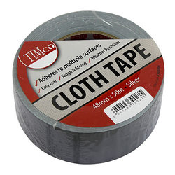 TIMco Cloth Tape - Silver - 50m x 48mm - 1 EA - Roll