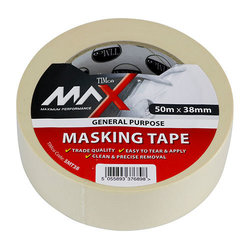 TIMco TIMco Max Masking Tape - 50m x 38mm - 1 EA - Roll