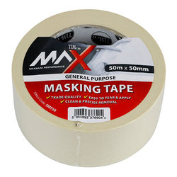 TIMco TIMco Max Masking Tape - 50m x 50mm - 1 EA - Roll