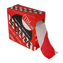 TIMco PE Barrier Tape - Red/White - 500m x 70mm - 1 EA - Roll