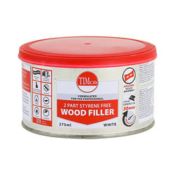 TIMco 2 Part Wood Filler - White - 275ml - 1 TIN - Tin