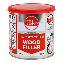 TIMco 2 Part Wood Filler - Pine - 770ml - 1 TIN - Tin