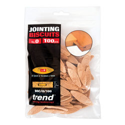 Trend BSC/0/100 Trend No 0 Size Compressed Beech Biscuits - 100 pack