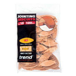 Trend BSC/10/100 Trend No 10 Size Compressed Beech Biscuits - 100 pack