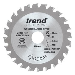 Trend CSB/8524A Craft saw blade 85x 24 teeth x 15