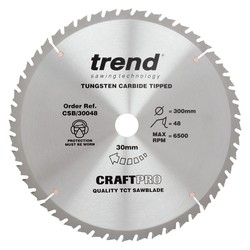 Trend CSB/30048 Craft saw blade 300mm x 48 teeth x 30mm
