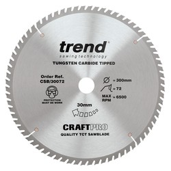 Trend CSB/30072 Craft saw blade 300mm x 72 teeth x 30mm