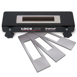 Trend LOCK/JIG Trend Lock Jig - Fast accurate jig for fitting mortice locks and latches to internal, external and fire doors using a 1/2in router.