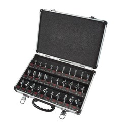 Trend SET/SS31X1/4TC Trend 30 piece 1/4in shank TCT Router Cutter Set - Affordable, comprehensive range of popular and useful profiles.