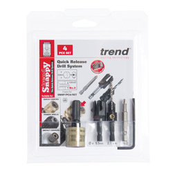 Trend SNAP/PC6/SET Trend Snappy plug cutter No 6 screw set